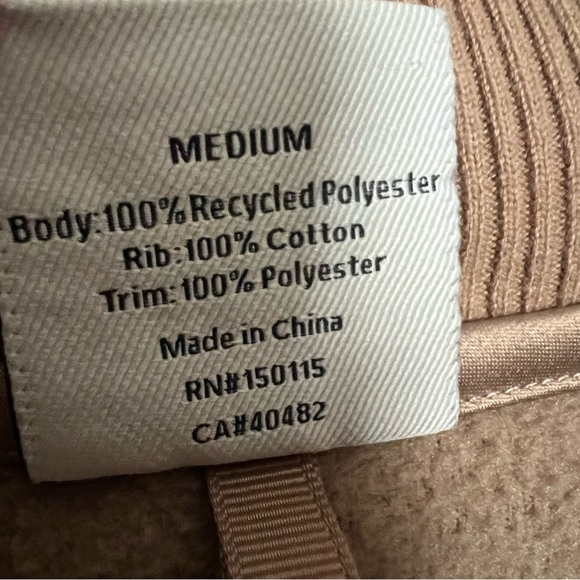 Varley Roselle Half Zip Teddy Fleece Pullover Sweatshirt Tan Size Medium - Picture 7 of 13